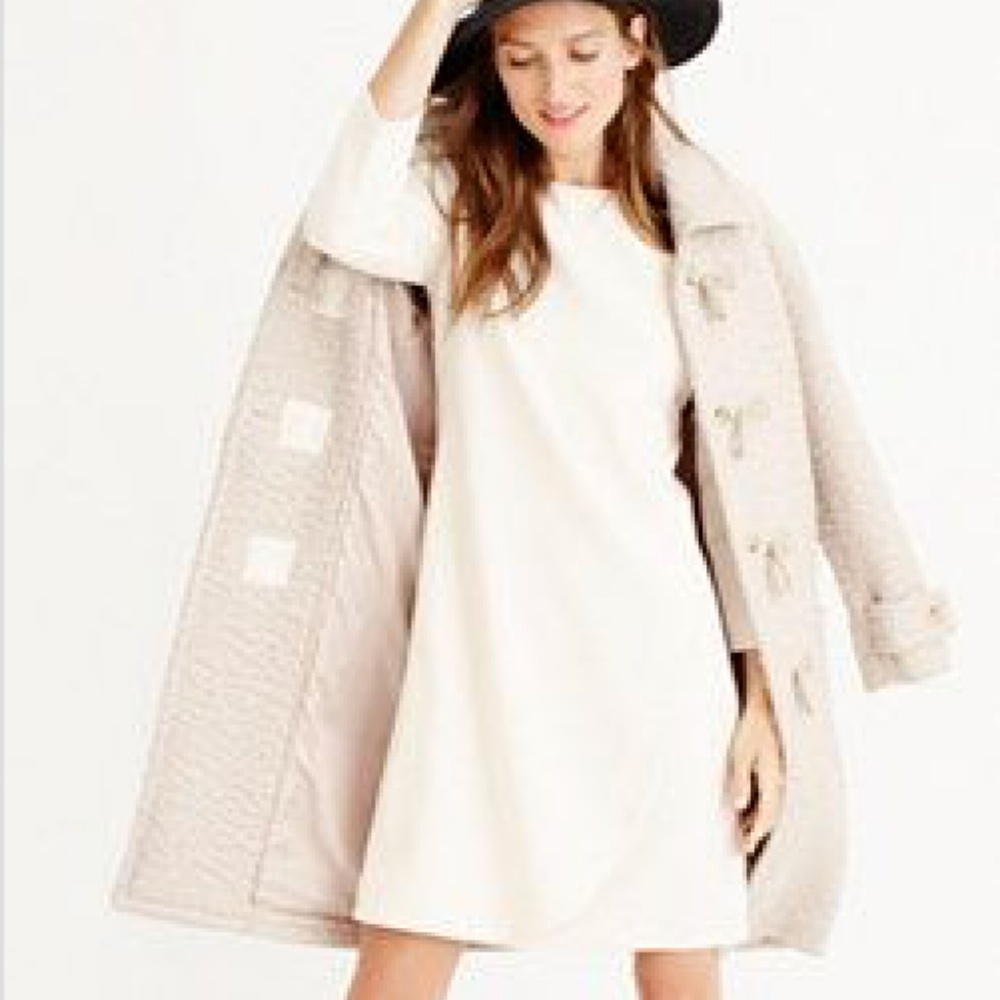 J. CREW Overlapped Long Sleeve Shift Dress